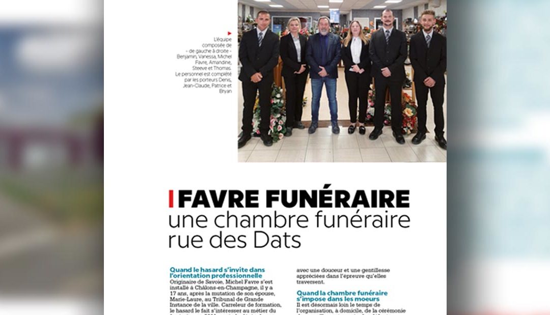 Favre funéraire, une chambre funéraire rue des Dats